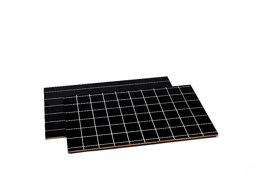 Boards With Lines And Squares: Set Of 2