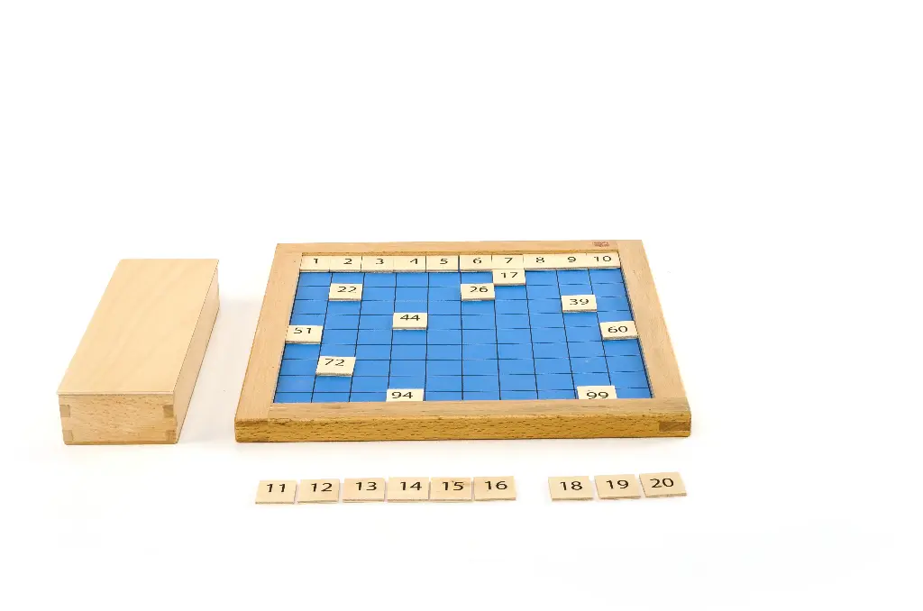 Hundred Board With Wooden Tiles
