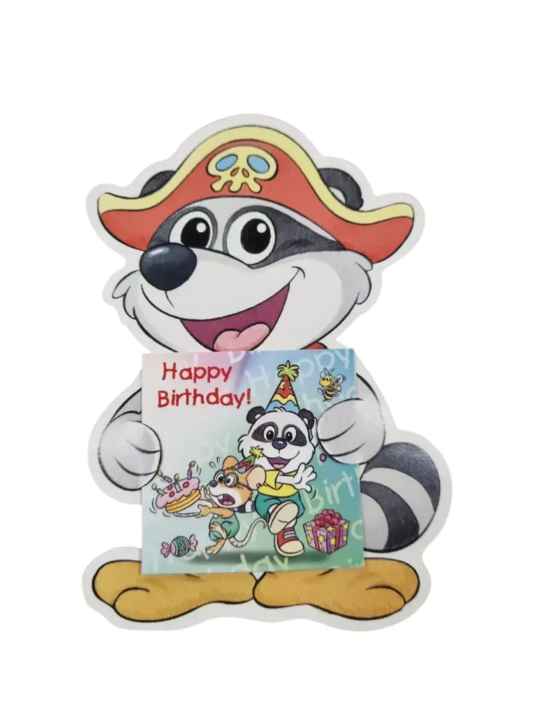 Randy Racoon Gift Tag