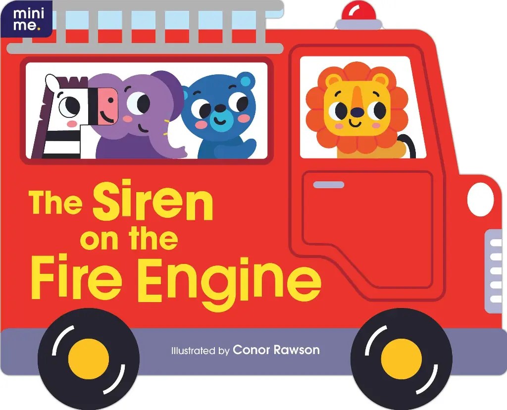 Mini me - shaped board book - the siren on the fire engine