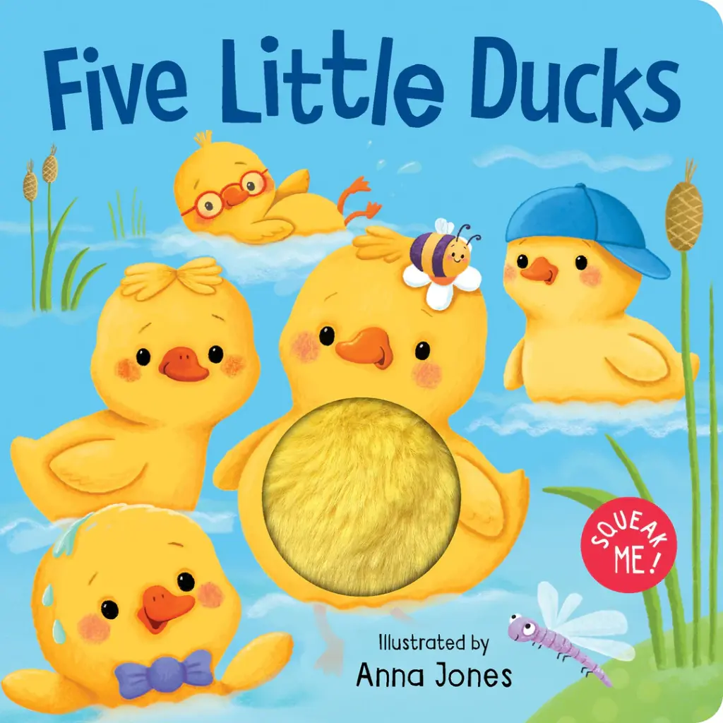 Squeaky Plush Board Book - Five Little Ducks