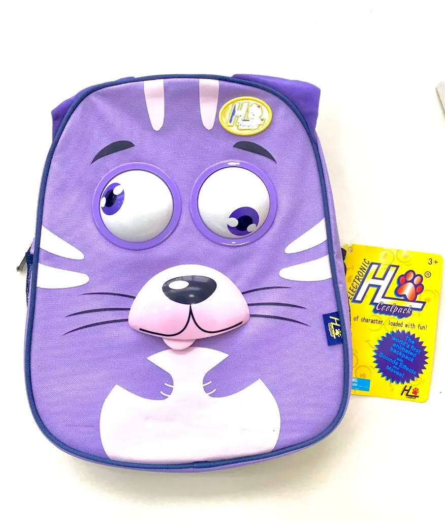 Purple Cat/Electronic Kids Backpack