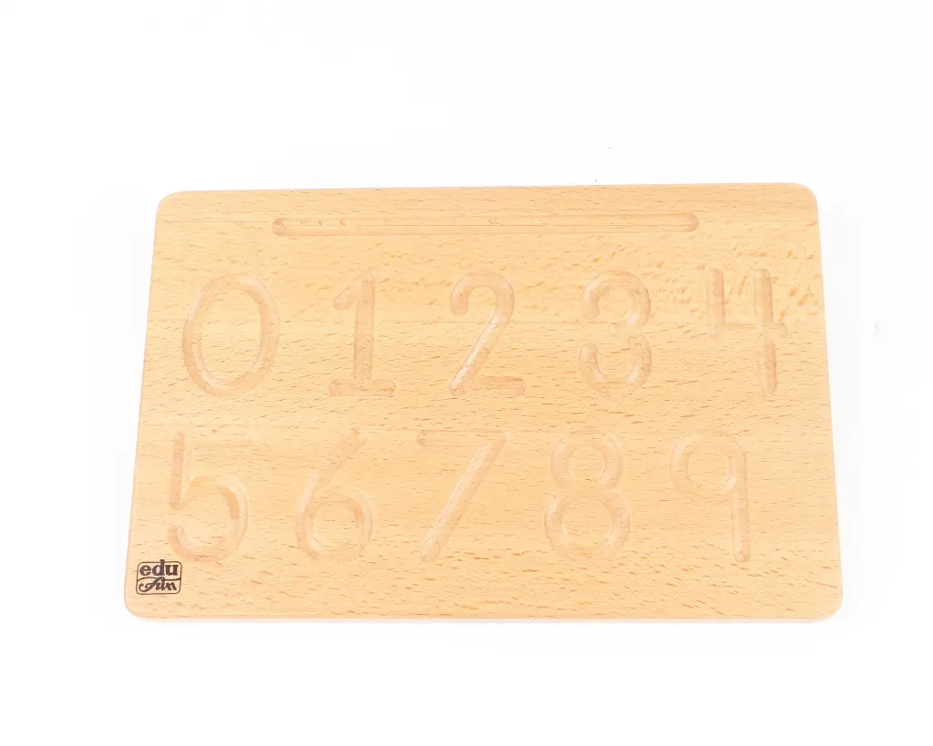 Natural  tracing number board English 