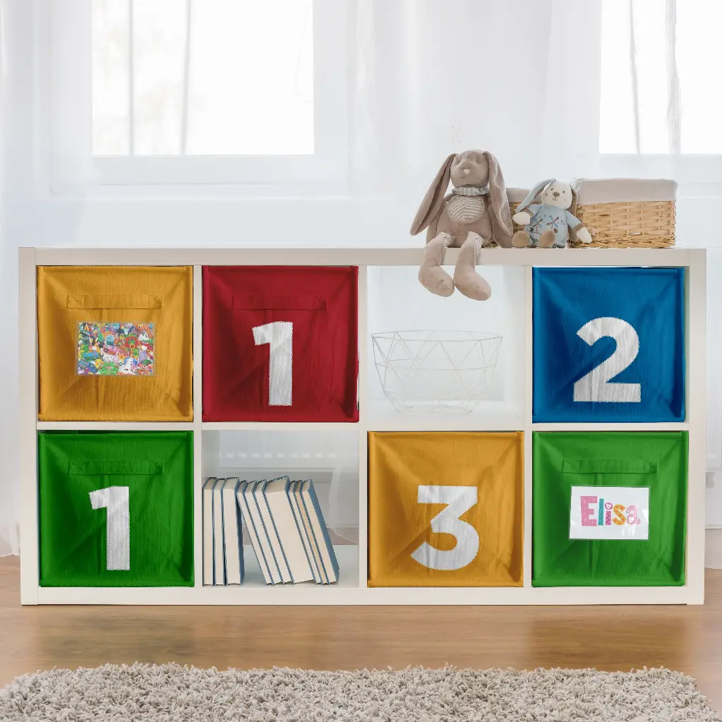 Storage Cube With Numbers