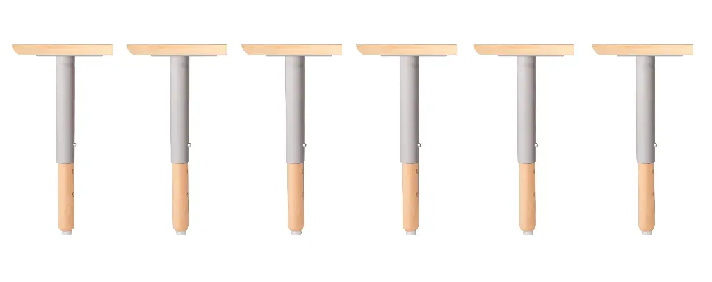 Flexo adjustable Table legs ( 6 legs set only )