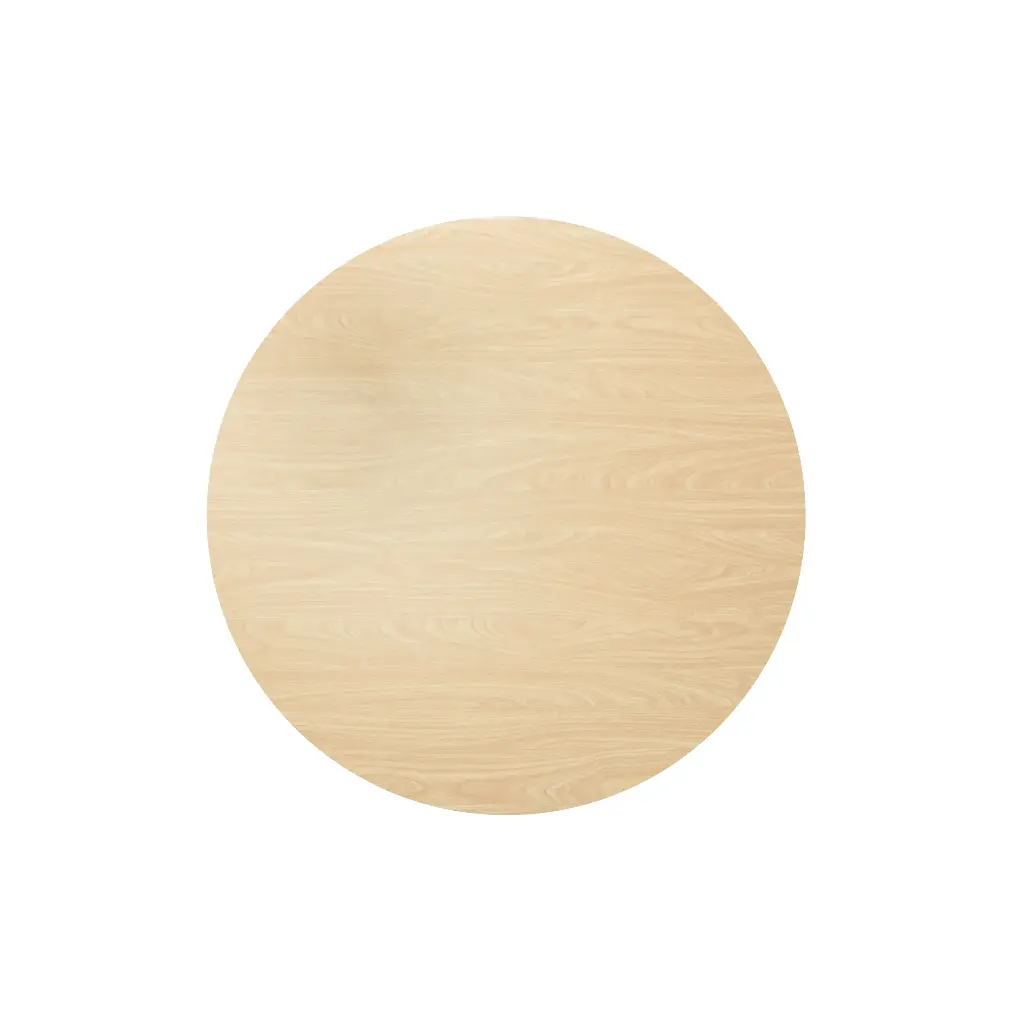 Circular Table Top with wooden frame 120 - 4L Wood