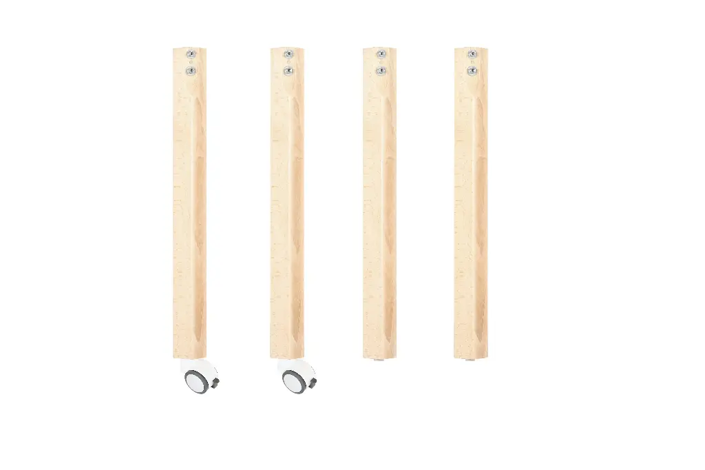 Elegance Table legs ( two w/casters, two w/o casters )