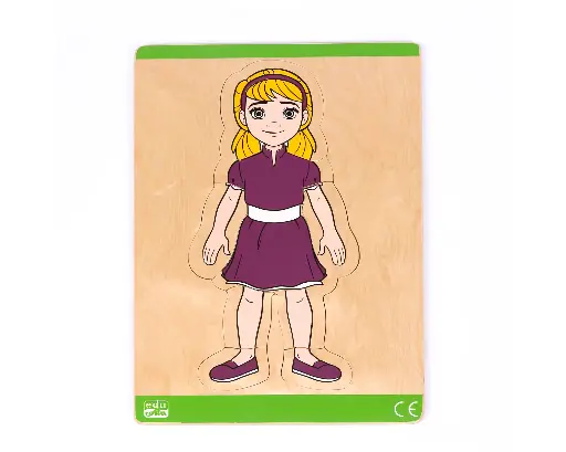 [11530] Building Up Body Parts Puzzles (Girl ) (2 layers)