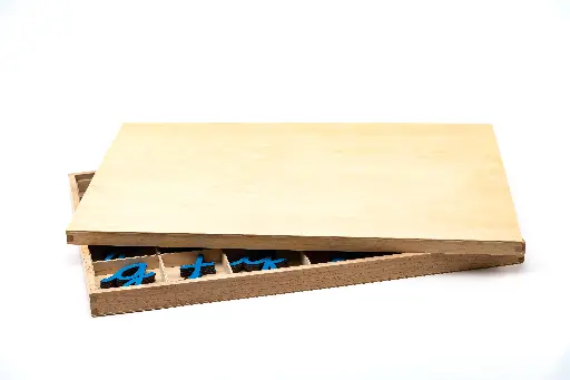 [91224] Medium movable alphabet – cursive  (blue)