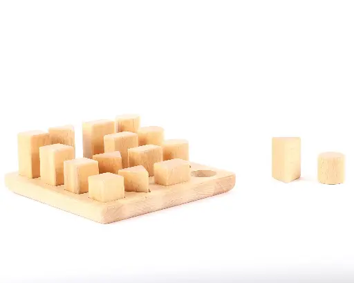 [34290] Natuaral geometrical peg grading board