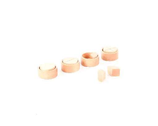 [34255] Natural  fraction cups circle