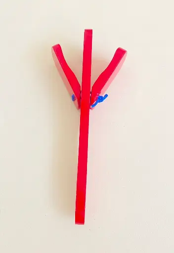 [94317] Painted wood handle castanets