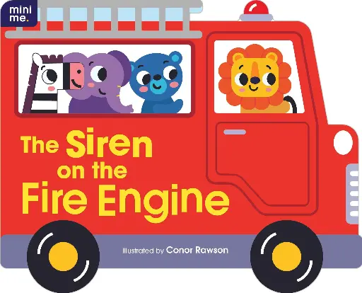 [22449] Mini me - shaped board book - the siren on the fire engine