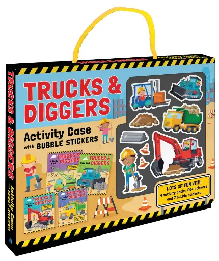 [22497] Bubble Sticker Activity Case - Trucks & Diggers