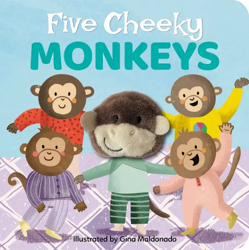 [23059] Finger Puppet Book - Five Cheeky Monkeys