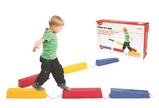 [63020] Step A Logs 6pc 6 x Step-a-Logs with Ropes