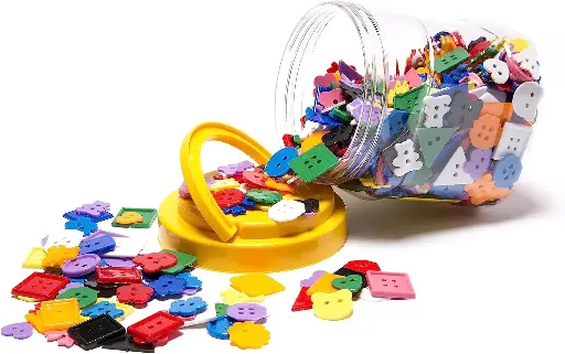 [BC500] Button Counters - Jar Asstd Colours