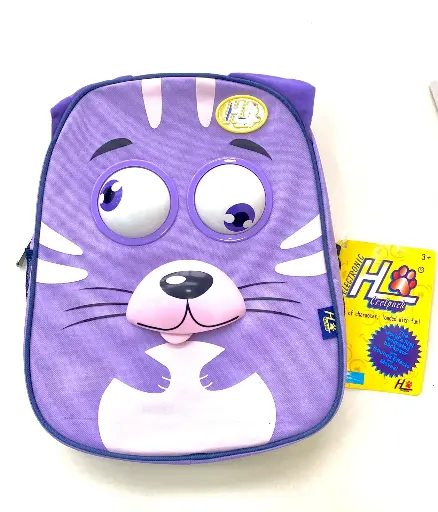 [EB-004] Purple Cat/Electronic Kids Backpack
