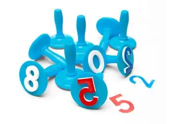 [PSTN10] Paint Stampers Numbers 0-9 Set of 10