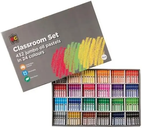 [OPJ432] Jumbo Oil Pastels Classroom Set 432