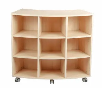 Curved storage box units