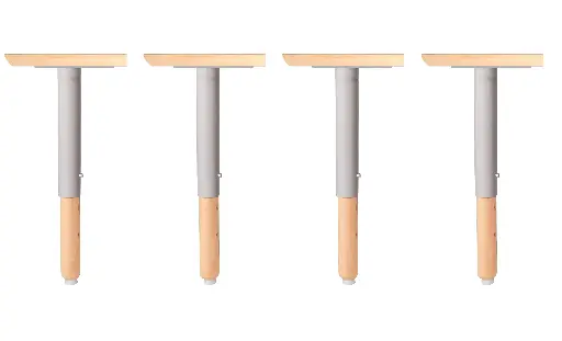 [69840] Flexo adjustable Table legs ( 4 legs set only )